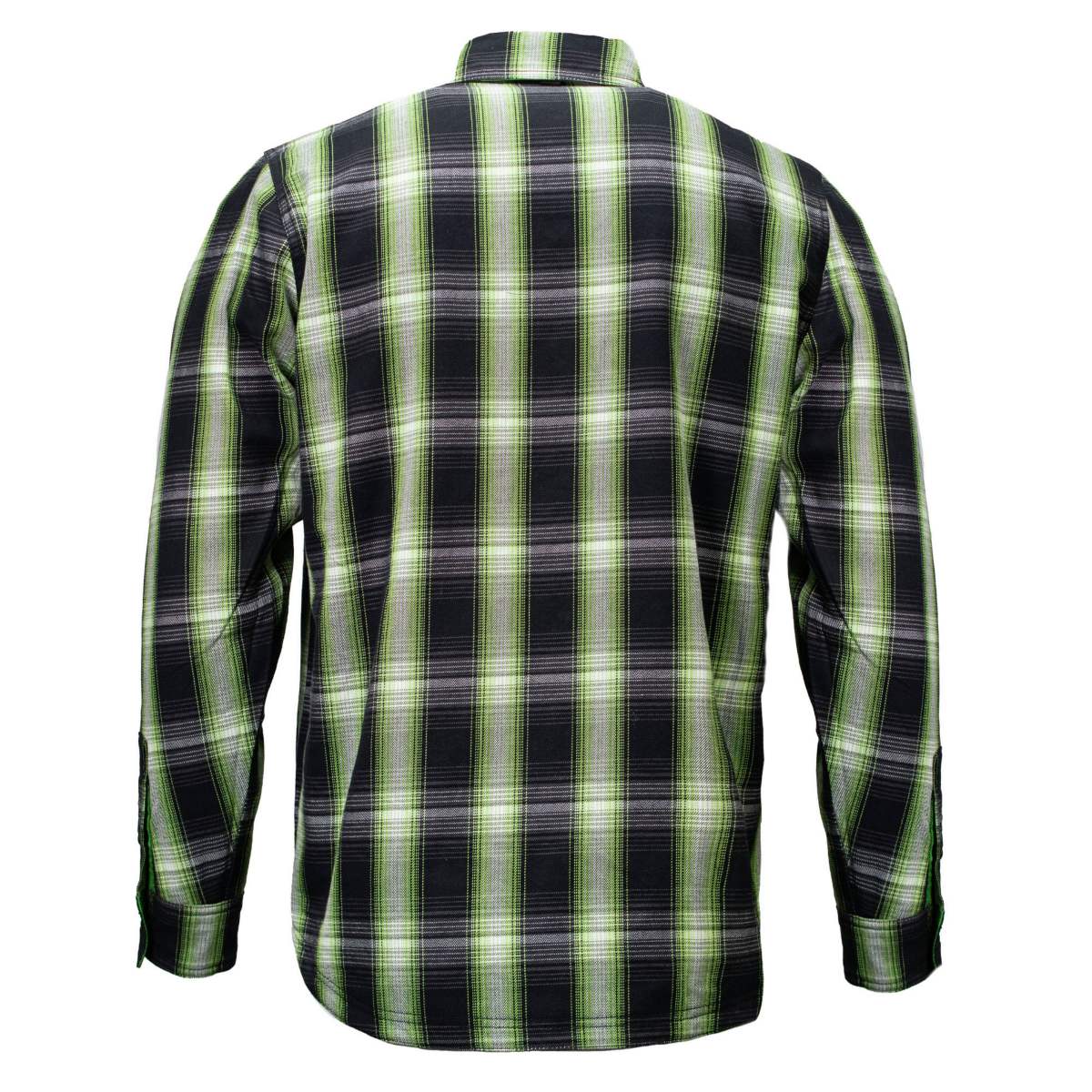 MMCC Men's 'Sidewinder' Reversible Flannel Shirt - 100% Cotton Snap Front Plaid w/ Chest and Hand Pockets - MNG11801