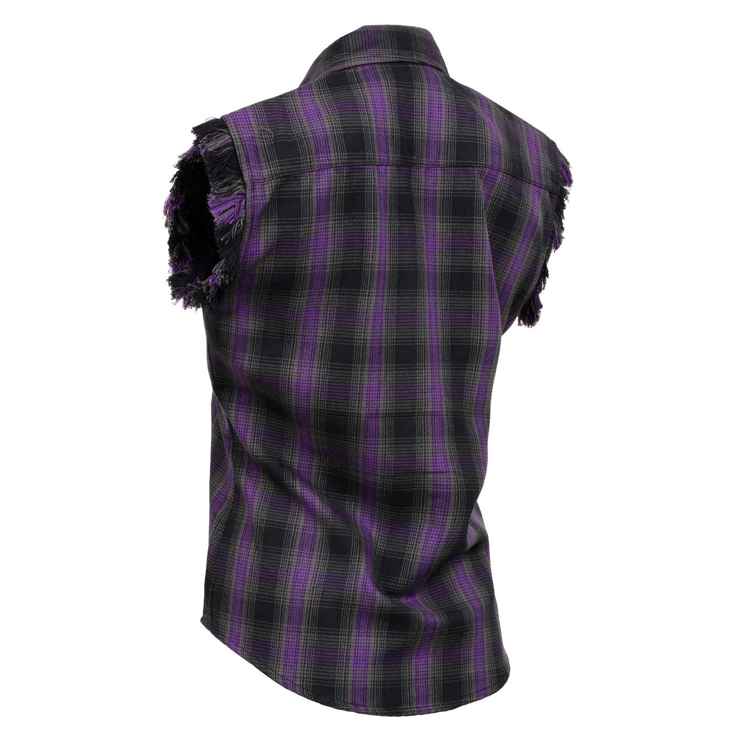 purple dress shirt black vest Mens Clergy Vest (Black/Roman Purple With Cross)