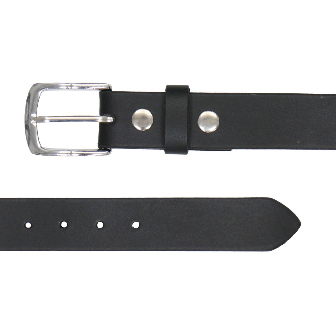 Milwaukee Leather Men's Black Playing Card Emblem Leather Belt with Interchangeable Buckle - MP7139