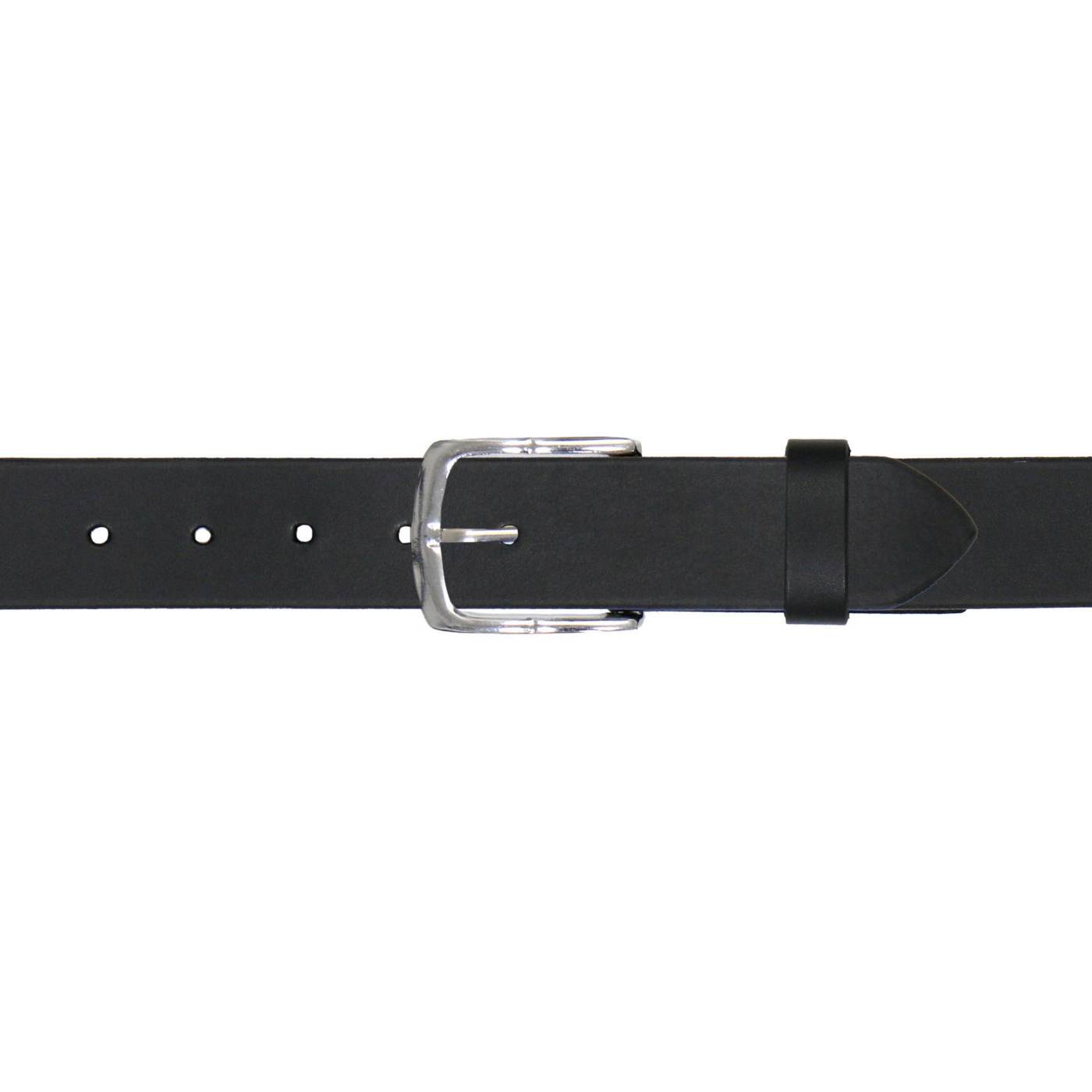 Milwaukee Leather Men's Black Playing Card Emblem Leather Belt with Interchangeable Buckle - MP7139