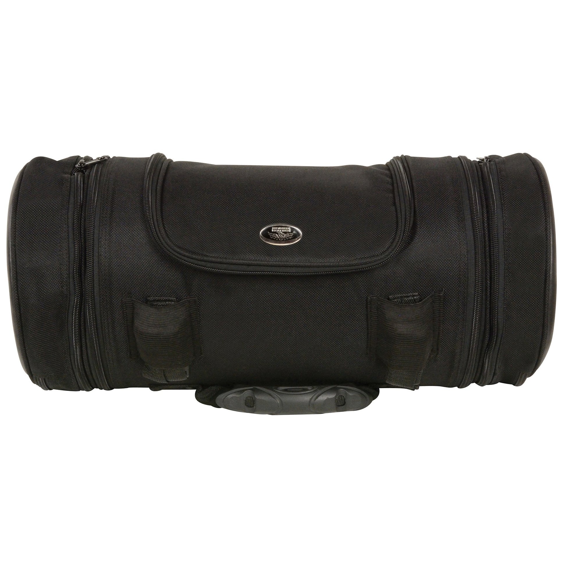 Milwaukee Leather MP8135 Large Black Textile Motorcycle Travel Sissy Roll Bag