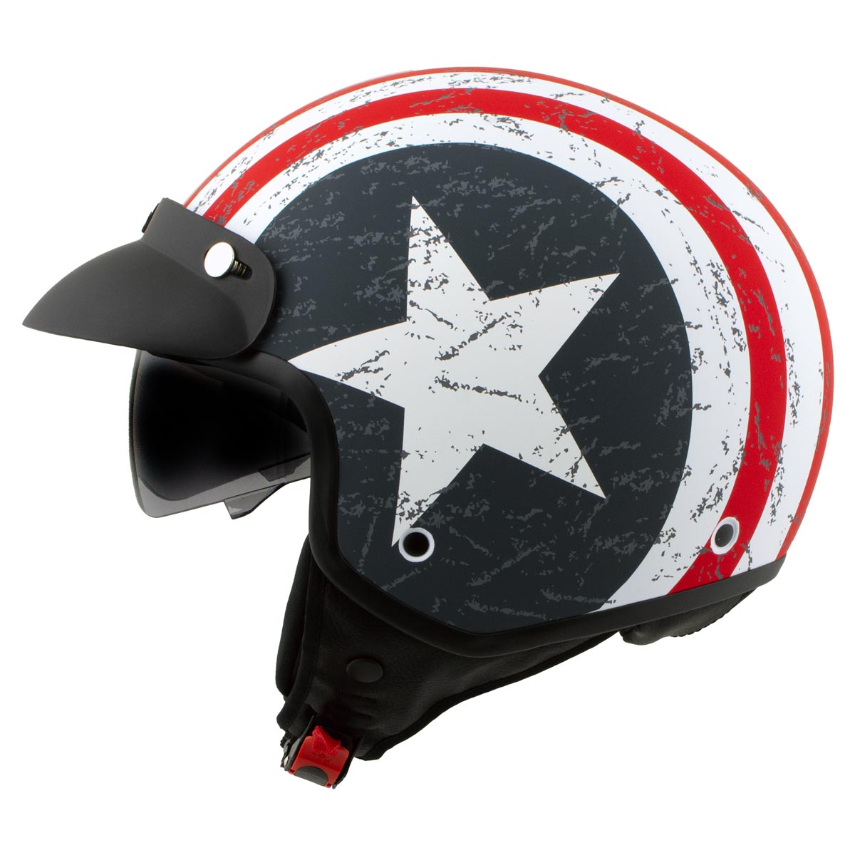 Milwaukee Helmets MPH9701DOT Maverick 3/4 Open Face Stars and Stripes Motorcycle Biker DOT Helmet Milwaukee Helmets MPH9701DOT Maverick 3/4 Open Face Stars and Stripes Motorcycle Biker DOT Helmet