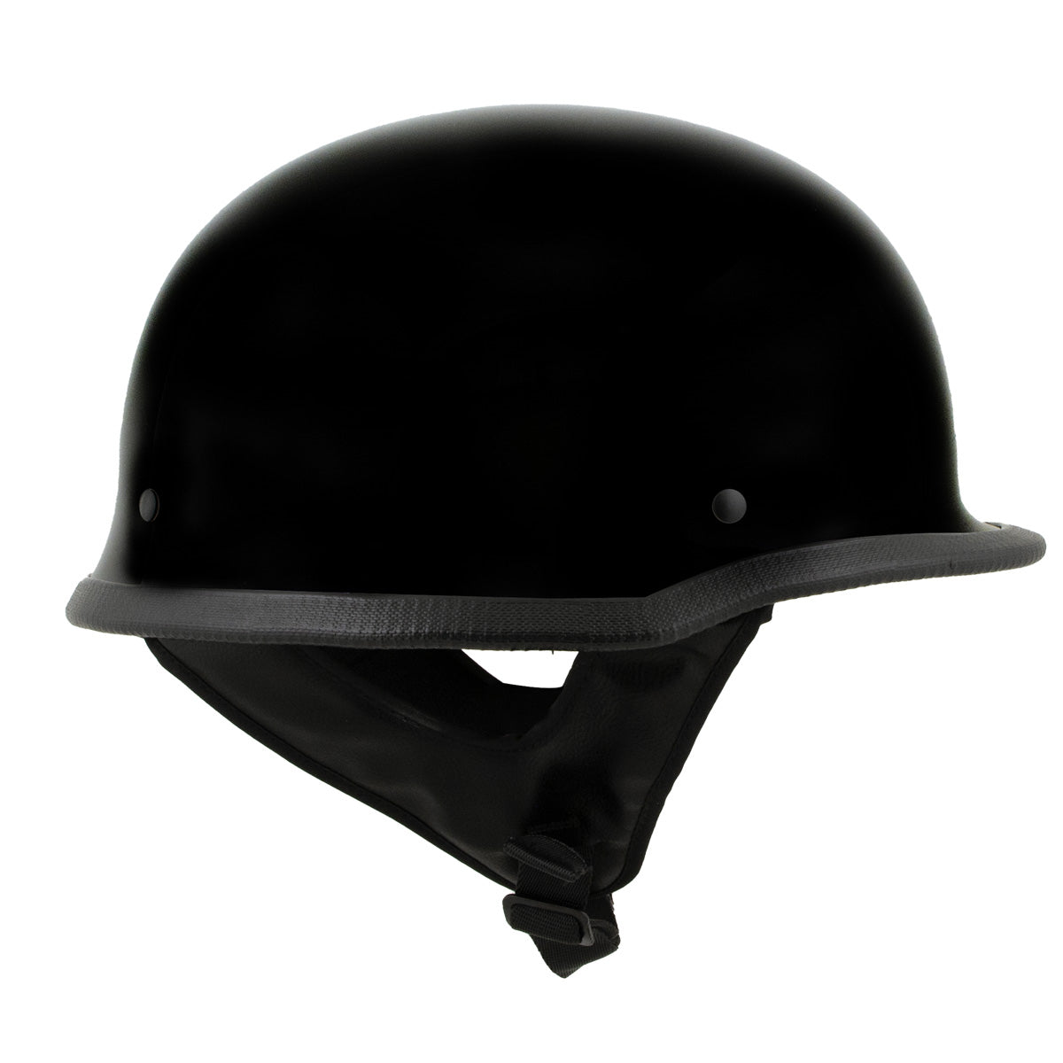 black german motorcycle helmet dot Low Profile Mayan Style absorbent comfort liner Hot Leathers Flat Black The