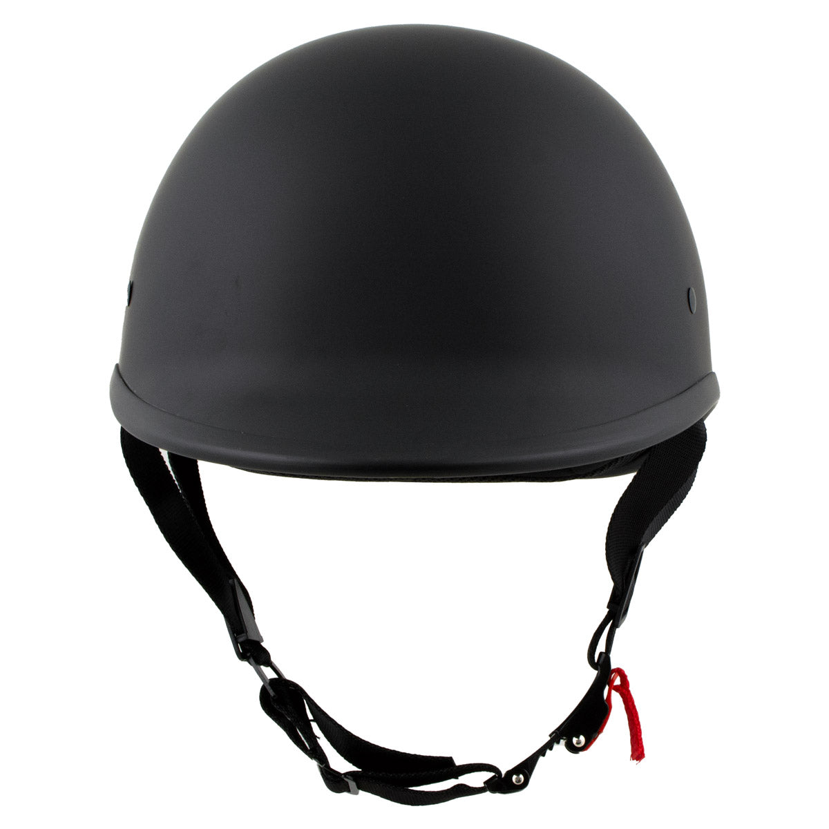 Milwaukee Helmets MPH9750DOT 'Polo Style' DOT Matte Black Motorcycle Half Face Helmet for Men and Women Biker