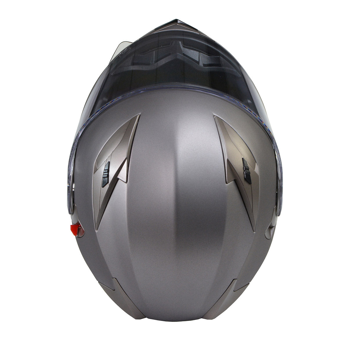 Milwaukee Helmets MPH9808DOT 'Ionized' Silver Advanced Motorcycle Modular Helmet for Men and Women Biker w/ Drop Down Visor