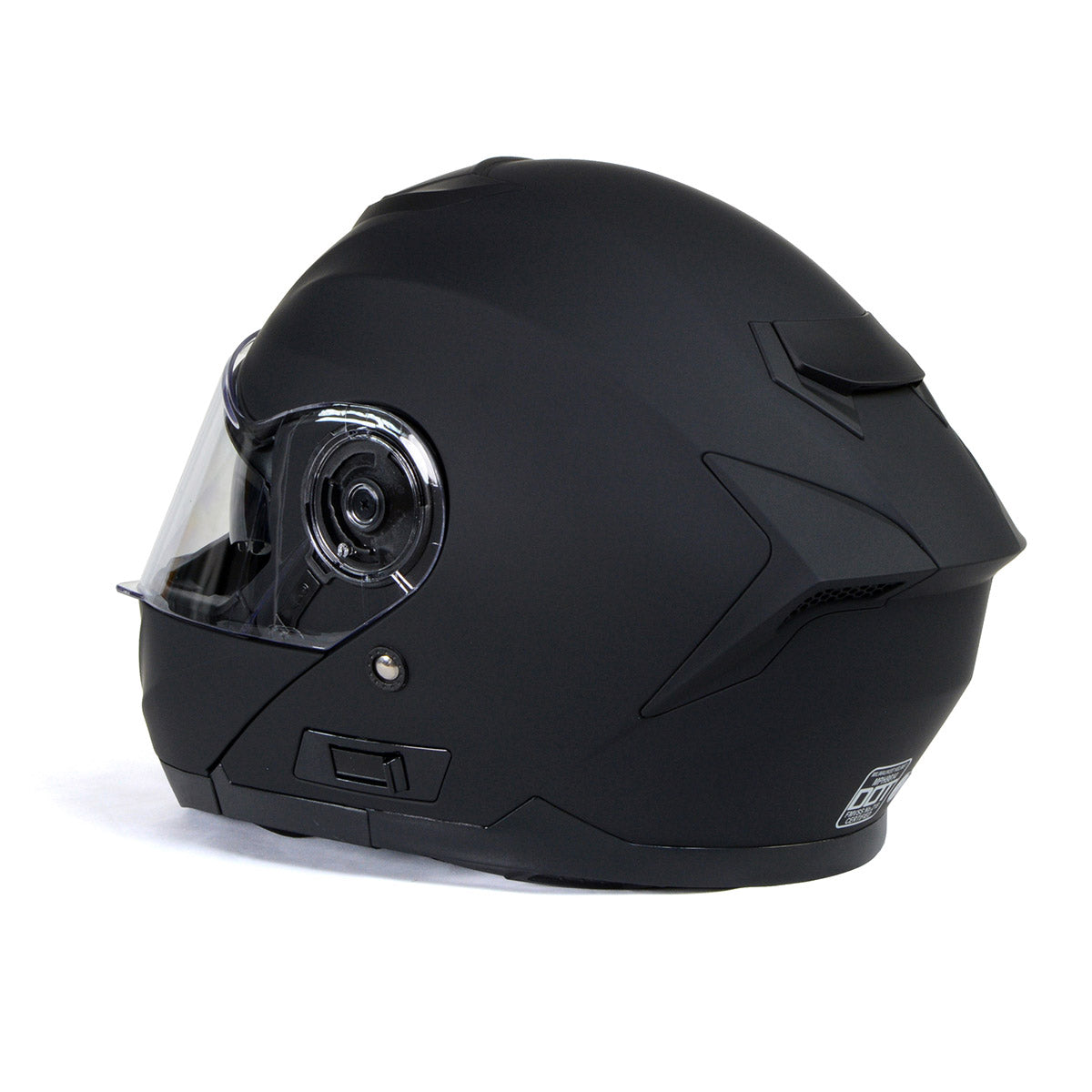 Milwaukee Helmets Breeze Flat Black Advanced Motorcycle Modular Helmet w/ Drop Down Visor DOT Approved MPH9814DOT