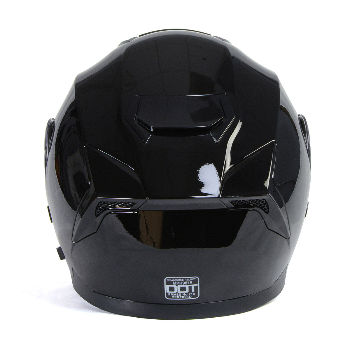 Milwaukee Helmets MPH9815DOT Breeze Gloss Black Advanced Motorcycle Modular Helmet Biker w/ Drop Down Visor