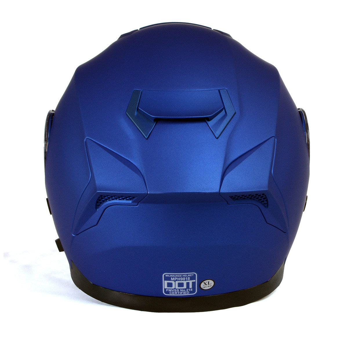 Milwaukee Helmets MPH9818DOT 'Breeze' Blue Advanced Motorcycle Modular Helmet for Men and Women Biker w/ Drop Down Visor