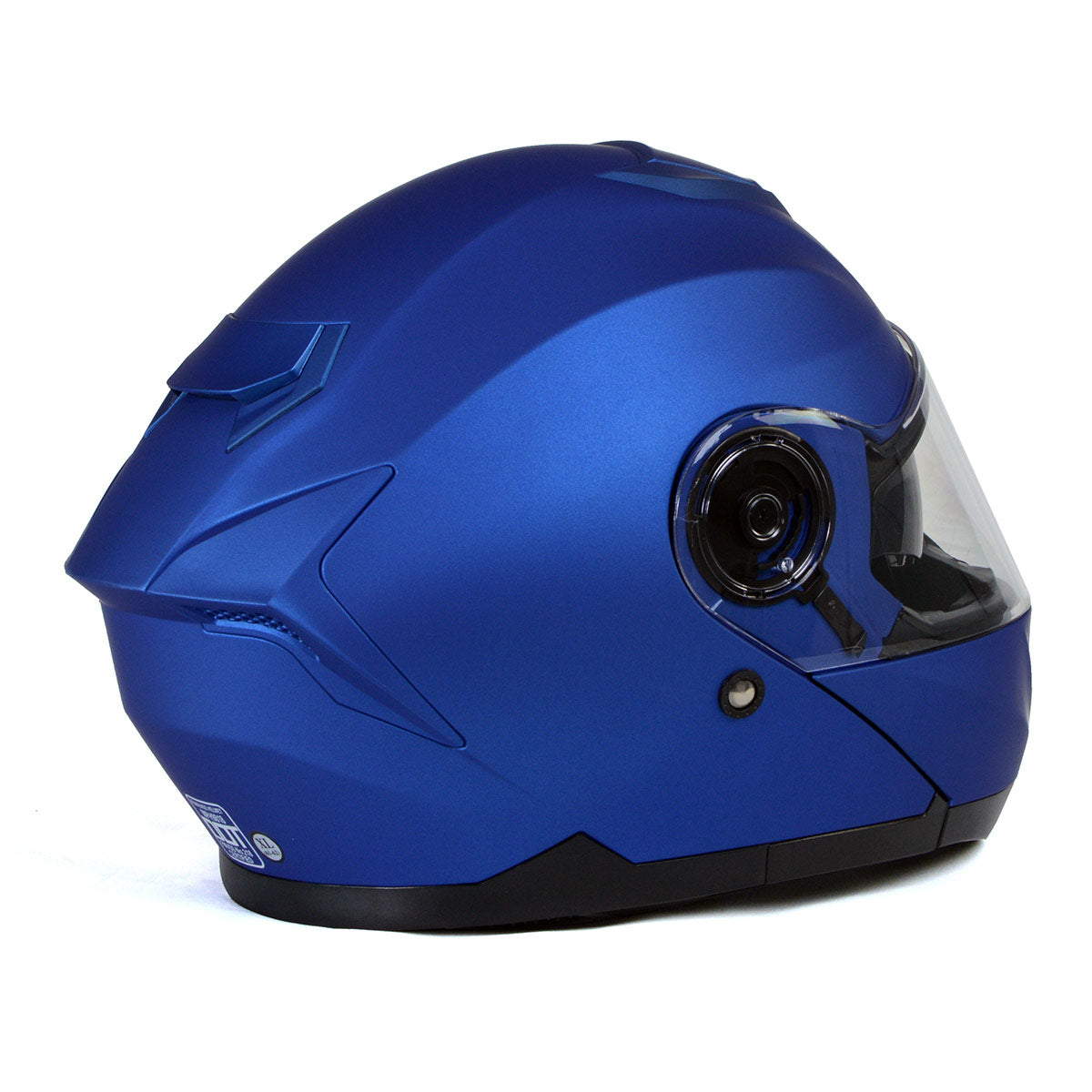 Milwaukee Helmets MPH9818DOT 'Breeze' Blue Advanced Motorcycle Modular Helmet for Men and Women Biker w/ Drop Down Visor