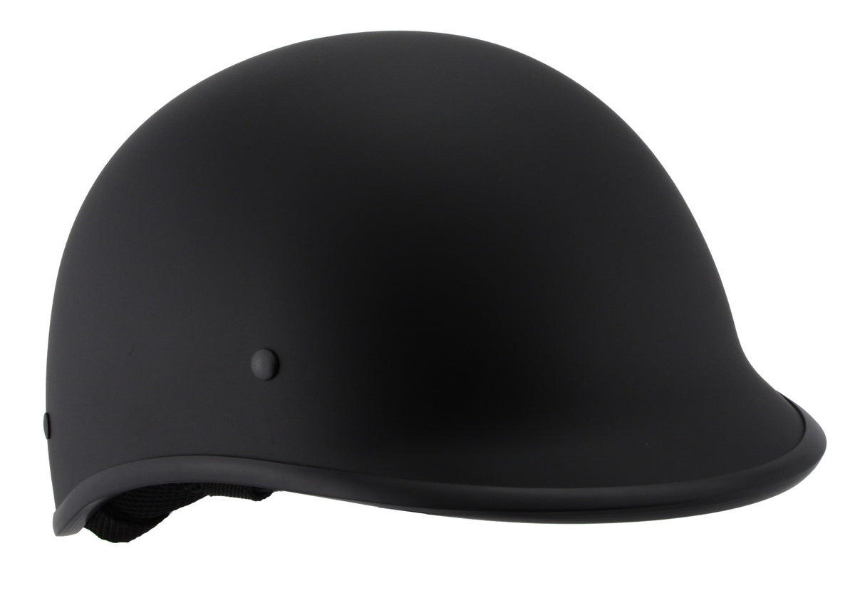 Milwaukee Performance Helmets MPH9860N Derby Novelty Matte Black Half Helmet