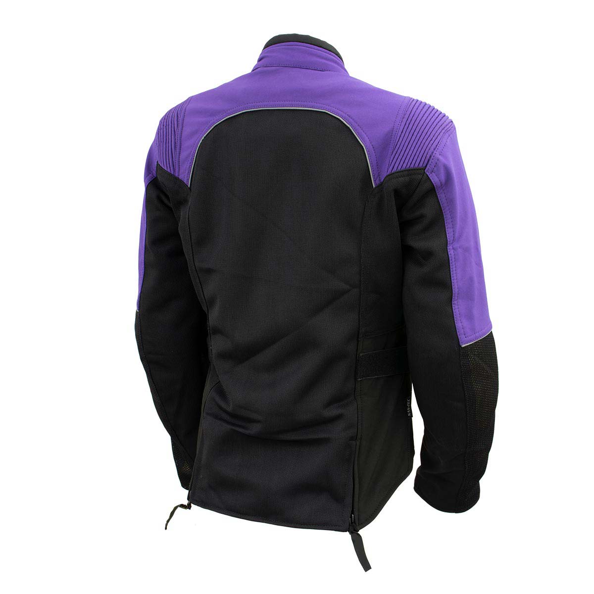 Milwaukee Leather Women's Be Cool Black/Purple Textile Motorcycle Jacket w/ CE Armor - MPL22701