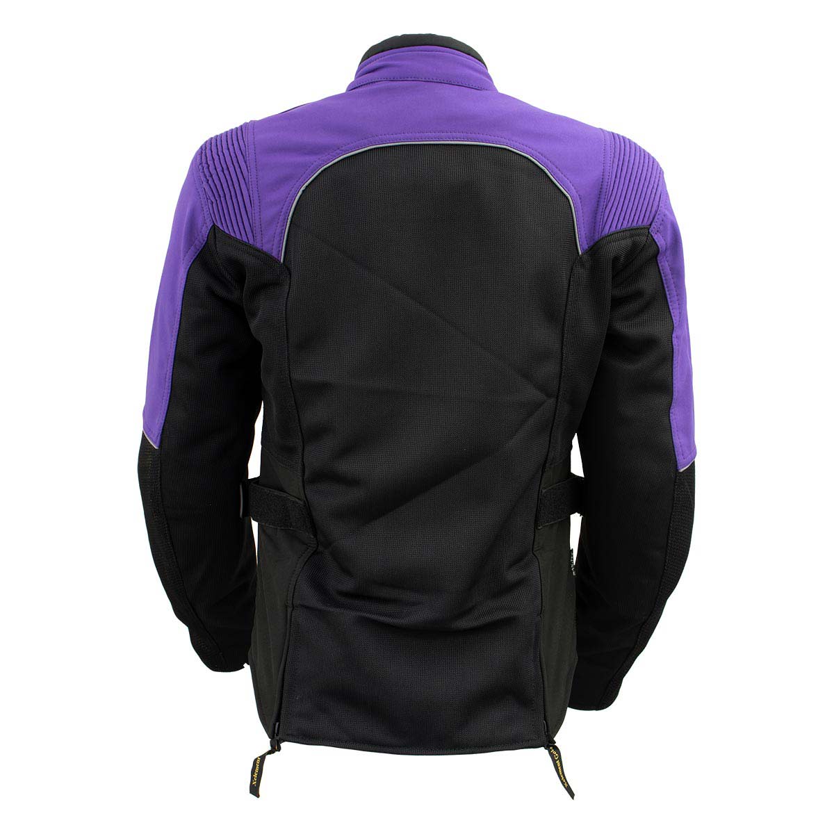 Milwaukee Leather Women's Be Cool Black/Purple Textile Motorcycle Jacket w/ CE Armor - MPL22701