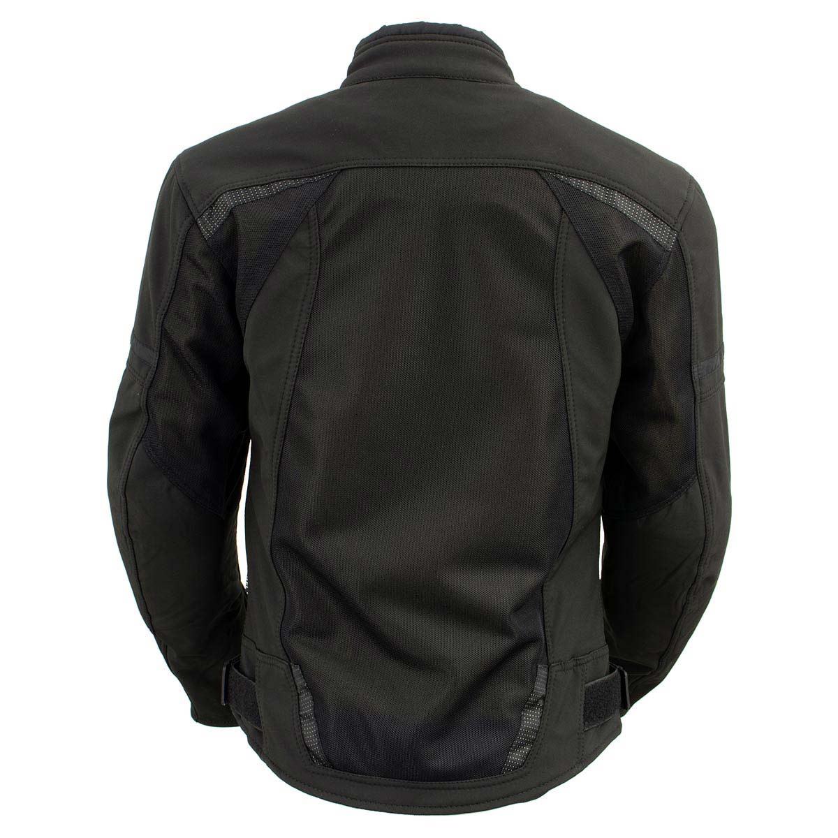 Milwaukee Leather Women's Cool Racer Black Textile Motorcycle Jacket w/ CE Armor - MPL22704