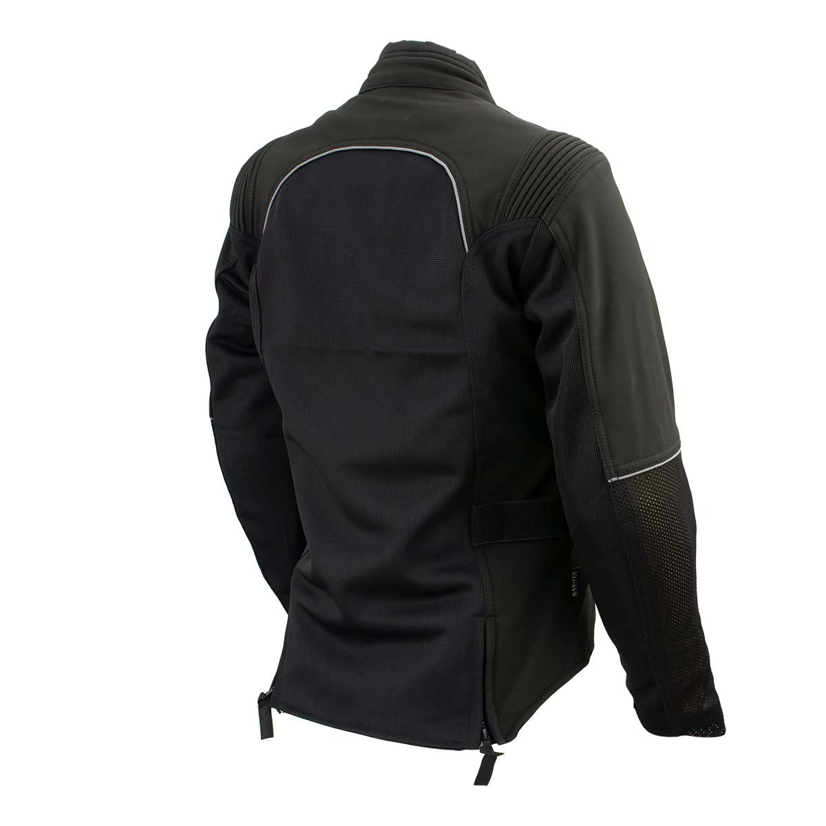 Milwaukee Leather Women's Be Cool Black Textile Motorcycle Jacket w/ CE Armor - MPL22705