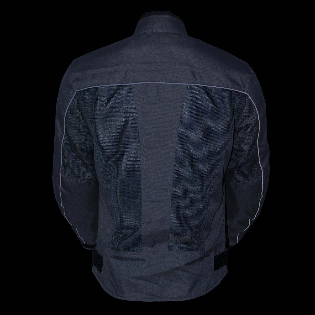 Milwaukee Leather Women's Shade Black/Grey Textile Motorcycle Jacket w/ CE Armor - MPL22707