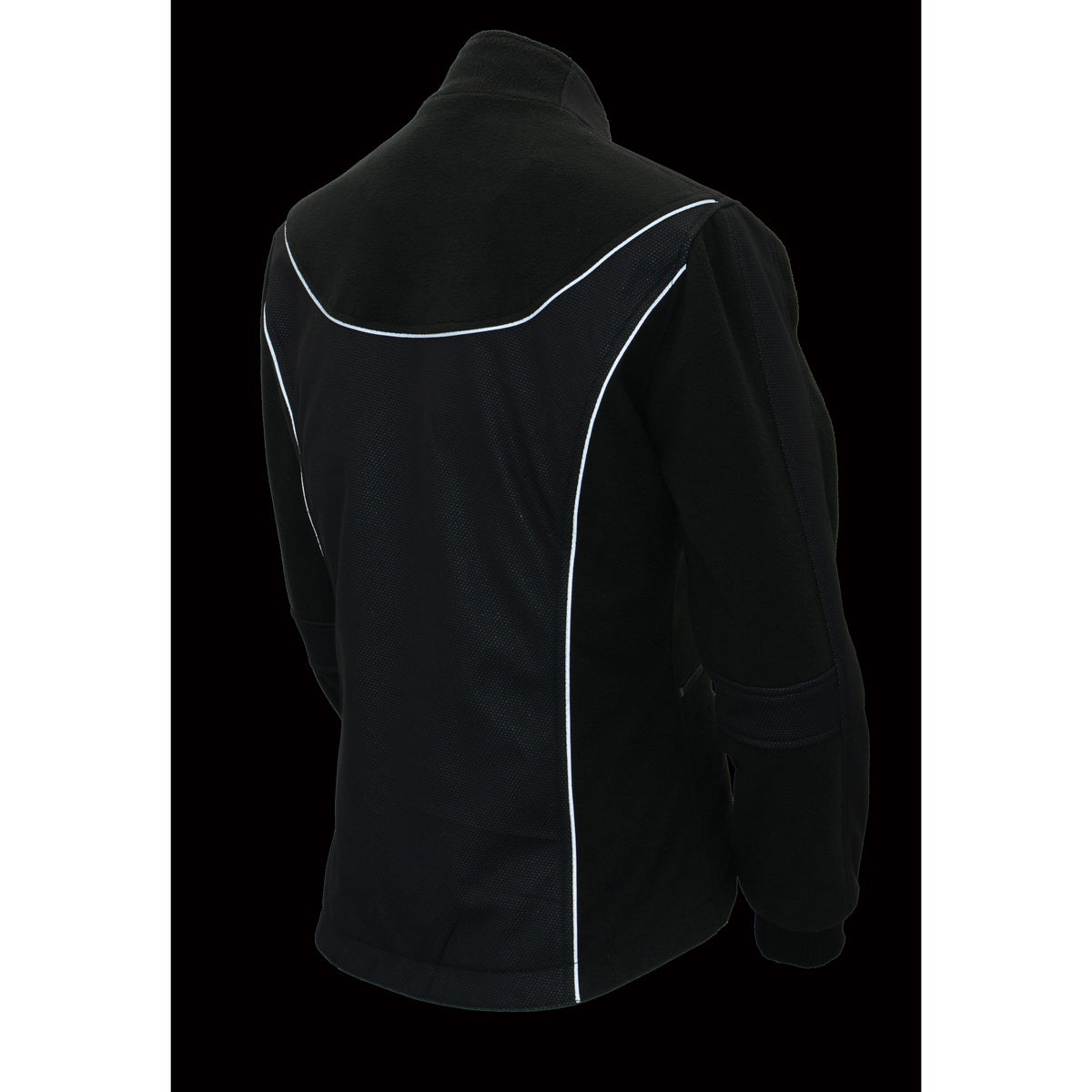 Milwaukee Leather MPL2780 Women's Black Textile and Fleece Combo Jacket