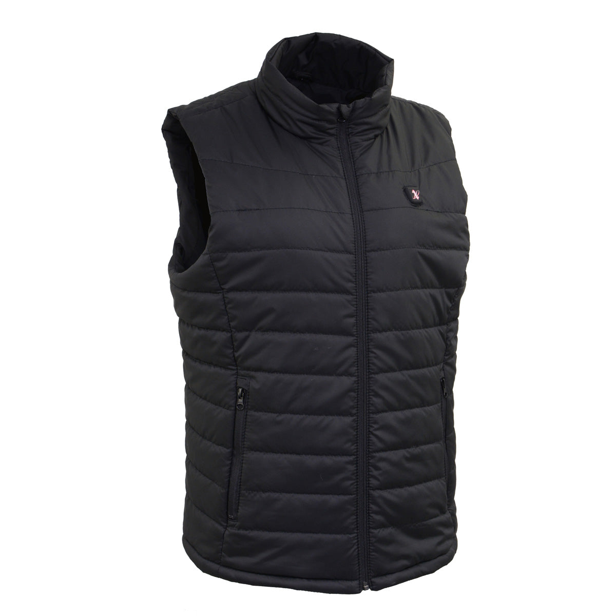 Nexgen Heat Women's NXL4301SET Puffer Black Heated Winter Vest - for Winter Cold Weather Riding Outdoors