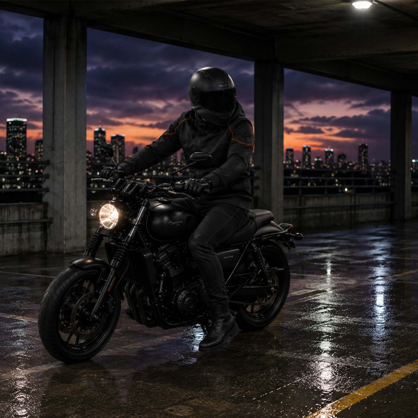 Milwaukee Leather MPM1764 Men's Black Soft Shell CE Armored Motorcycle Racing Style Hoodie Jacket w/ Detachable Hood