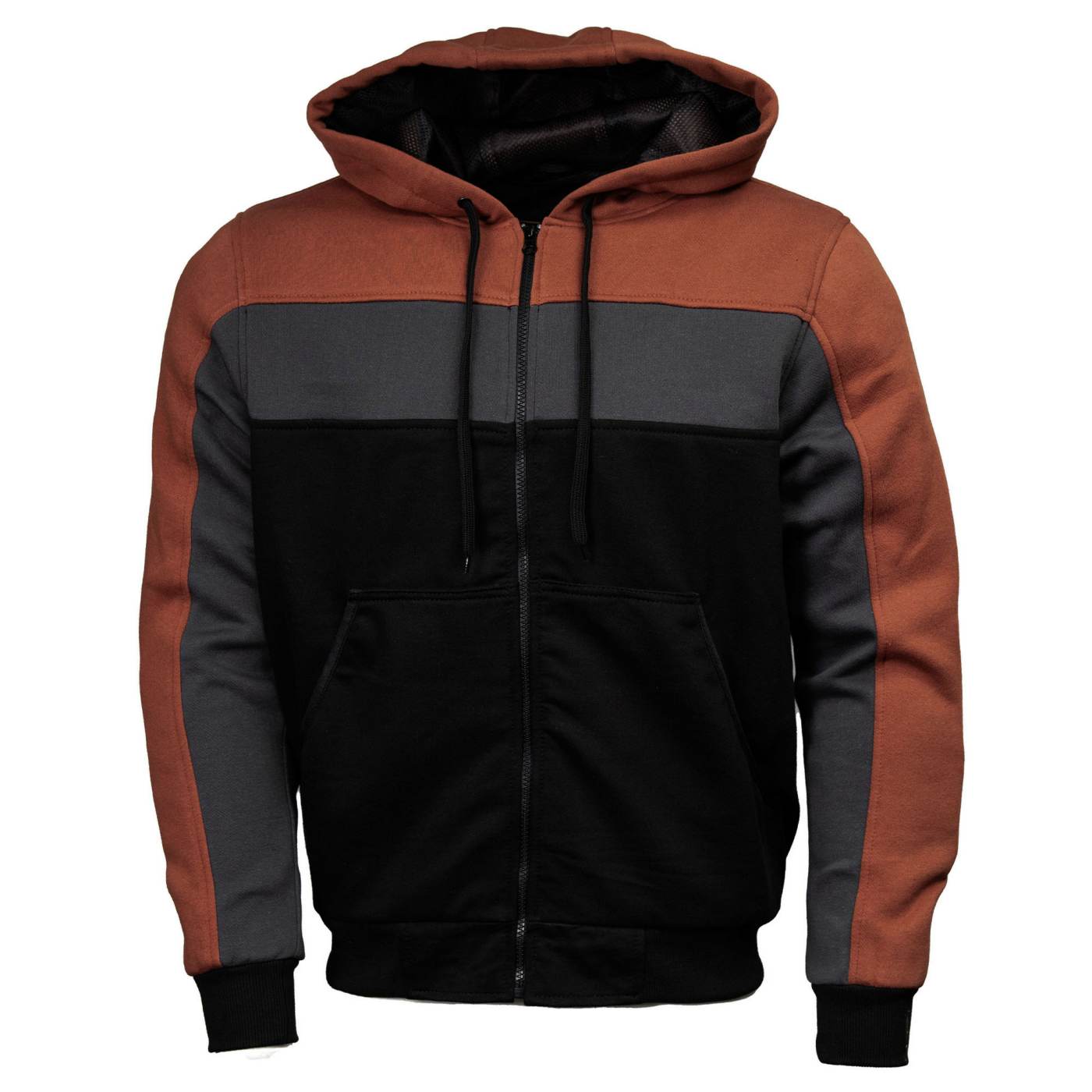 Milwaukee Leather Men's Streetguard Riding Hoodie - Aramid Reinforced with CE Shoulder and Elbow Armor - MPM1789