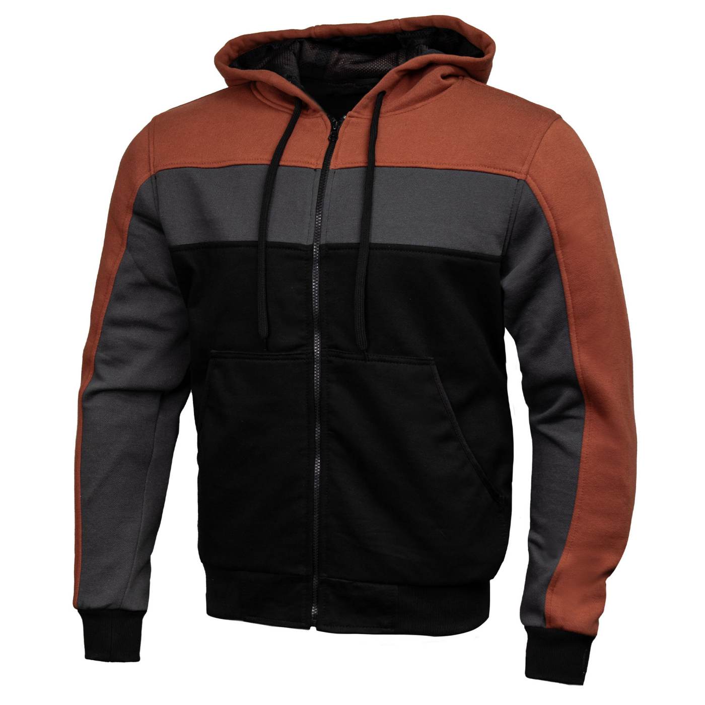 Milwaukee Leather Men's Streetguard Riding Hoodie - Aramid Reinforced with CE Shoulder and Elbow Armor - MPM1789