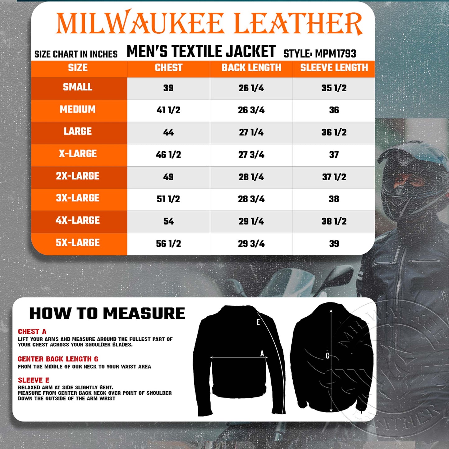 Milwaukee Leather MPM1793 Black Armored Mesh Motorcycle Jacket for Men - All Season Biker Jacket