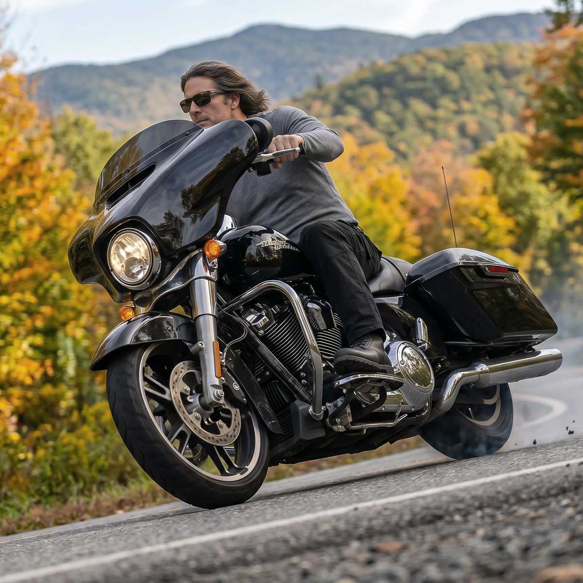 Milwaukee Leather MPM5591 Men's Republic Black CE Armored Motorcycle Denim Jeans Pants Reinforced w/ Aramid Fibers