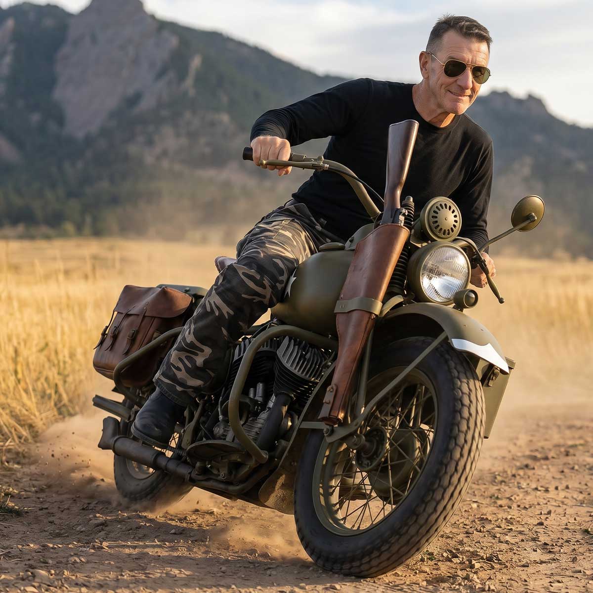 Milwaukee Leather MPM5592 Men's Camo CE Armored Motorcycle Denim Jeans Pants Reinforced w/ Aramid Fibers