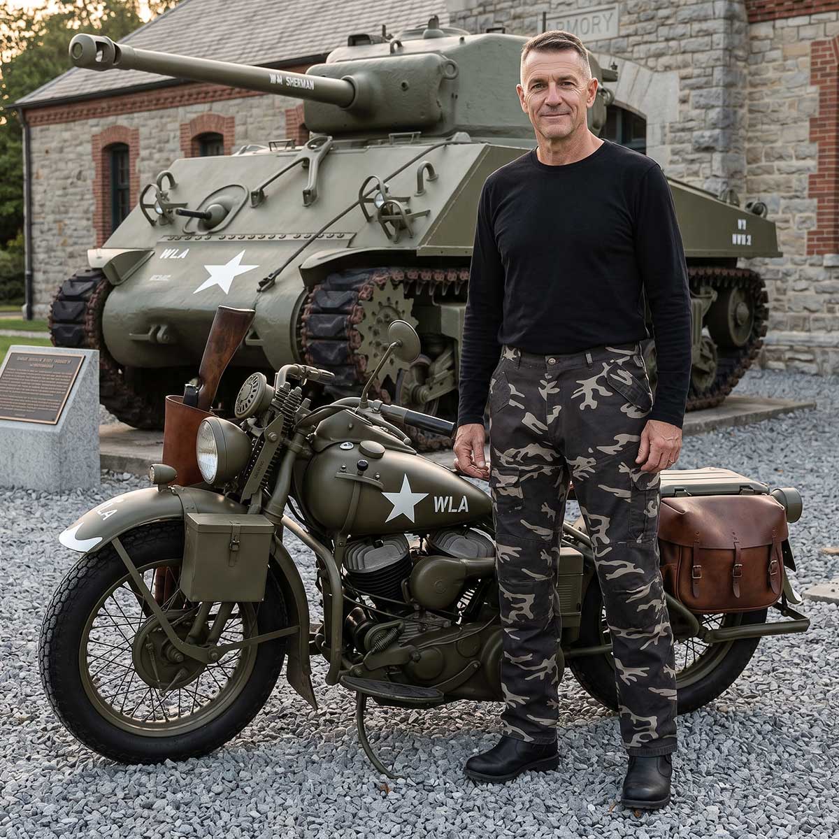 Milwaukee Leather MPM5593 Men's Camo CE Armored Motorcycle Denim Jeans Pants Reinforced w/ Aramid Fibers