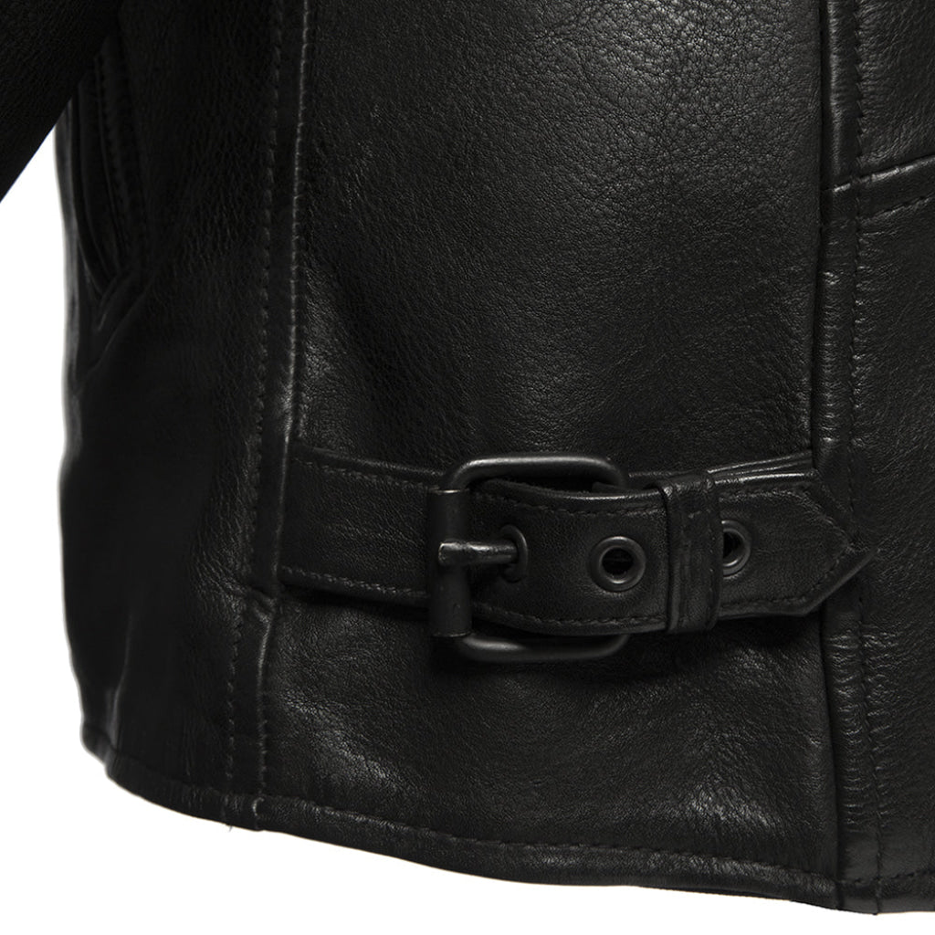 Night Rider Men's Motorcycle Leather Jacket - Extreme Biker Leather