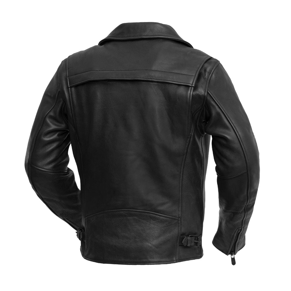 Night Rider Men's Motorcycle Leather Jacket Men's MC Jacket First Manufacturing Company   