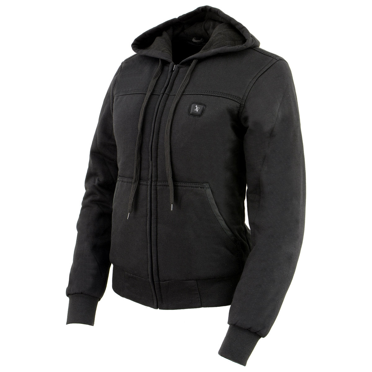 Nexgen Heat Women’s Black Heated Hoodie Jacket, – Front Zipper Insulated Thermal Wear - NXL2713