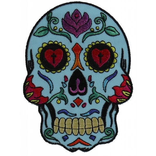 P5984 Sugar Skull Blue Patch