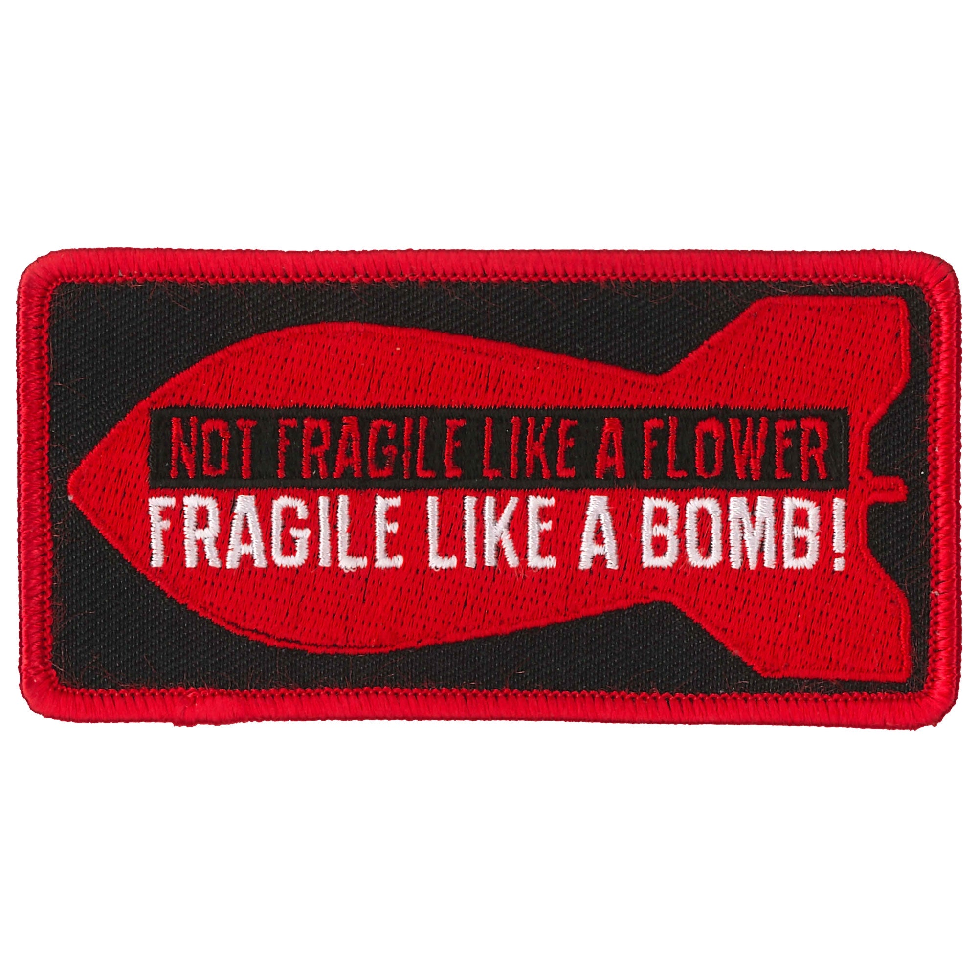 Hot Leathers Fragile Bomb Patch – Extreme Biker Leather