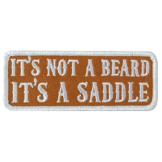 Hot Leathers Not A Beard 4" X 1.5" Embroidered Patch PPW1194