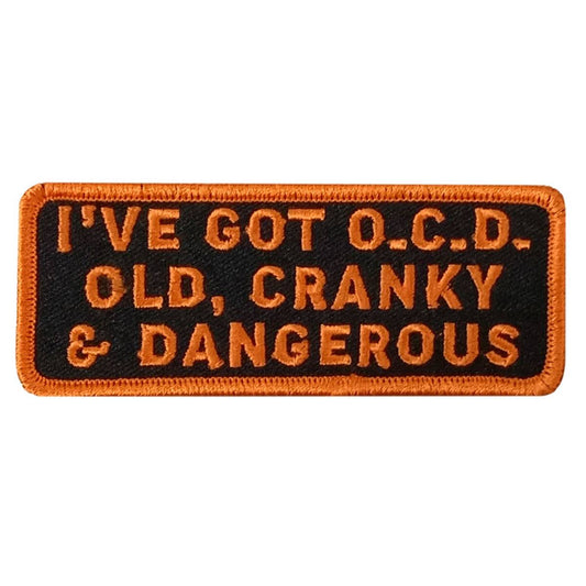 Hot Leathers Ocd 4" X 1.5" Embroidered Patch PPW1195