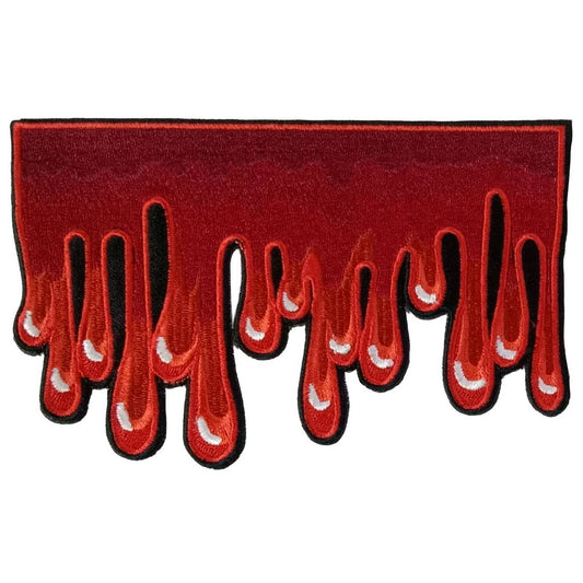 Hot Leathers Blood Drips 6" X 3.8" Embroidered Patch PPW1217