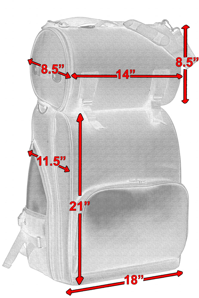 DS393 Updated Touring Sissy Bar Bag