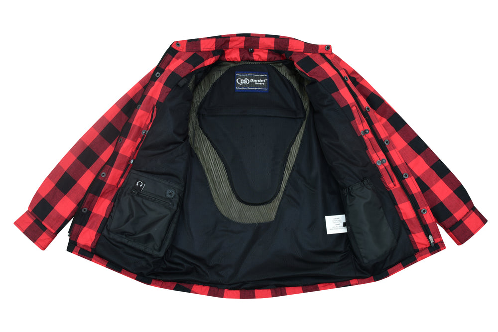 DS4671 Armored Flannel Shirt - Red