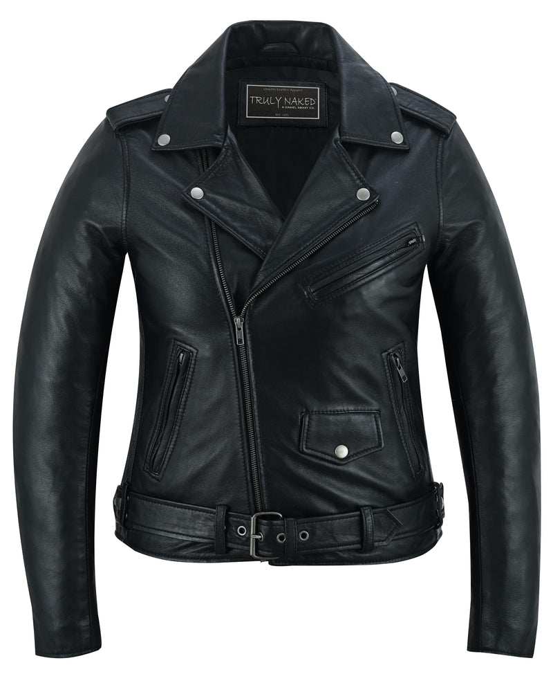 Night Shine Women's Black Fashion Leather Jacket