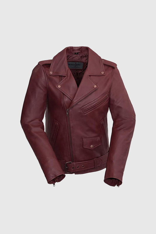 Rebel Women's Leather Jacket Oxblood (POS) Women's Leather Jacket Whet Blu NYC   
