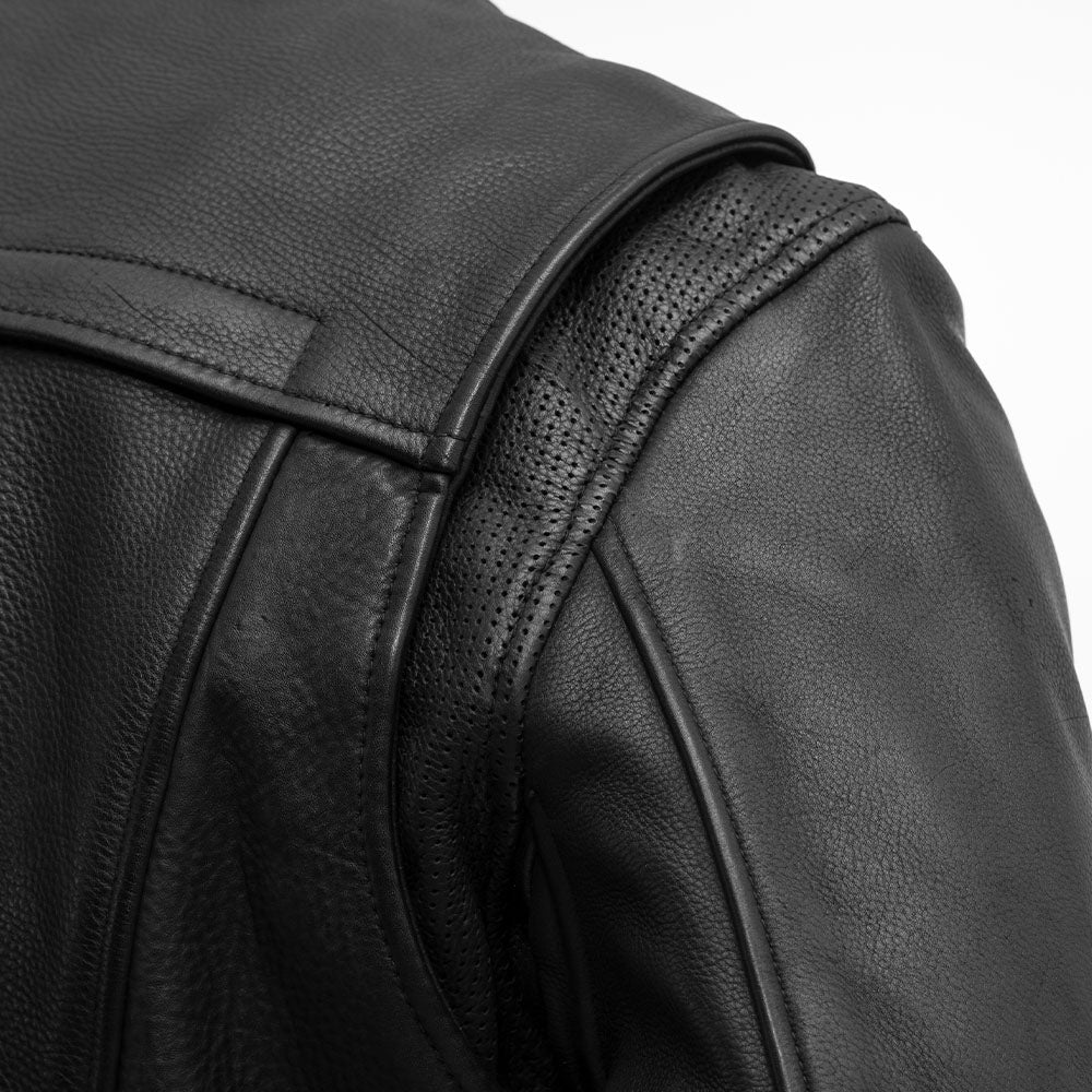 Revolt Men's Motorcycle Leather Jacket Men's Leather Jacket First Manufacturing Company   