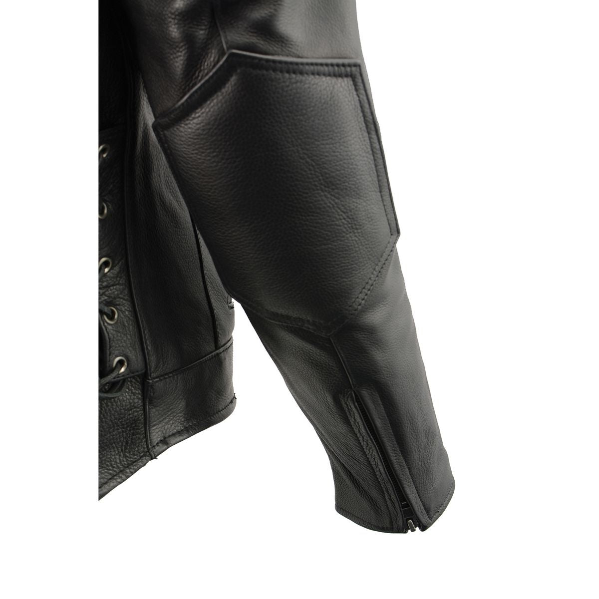 Milwaukee Leather SH1010 Men's 'Scooter' Black Vented Leather