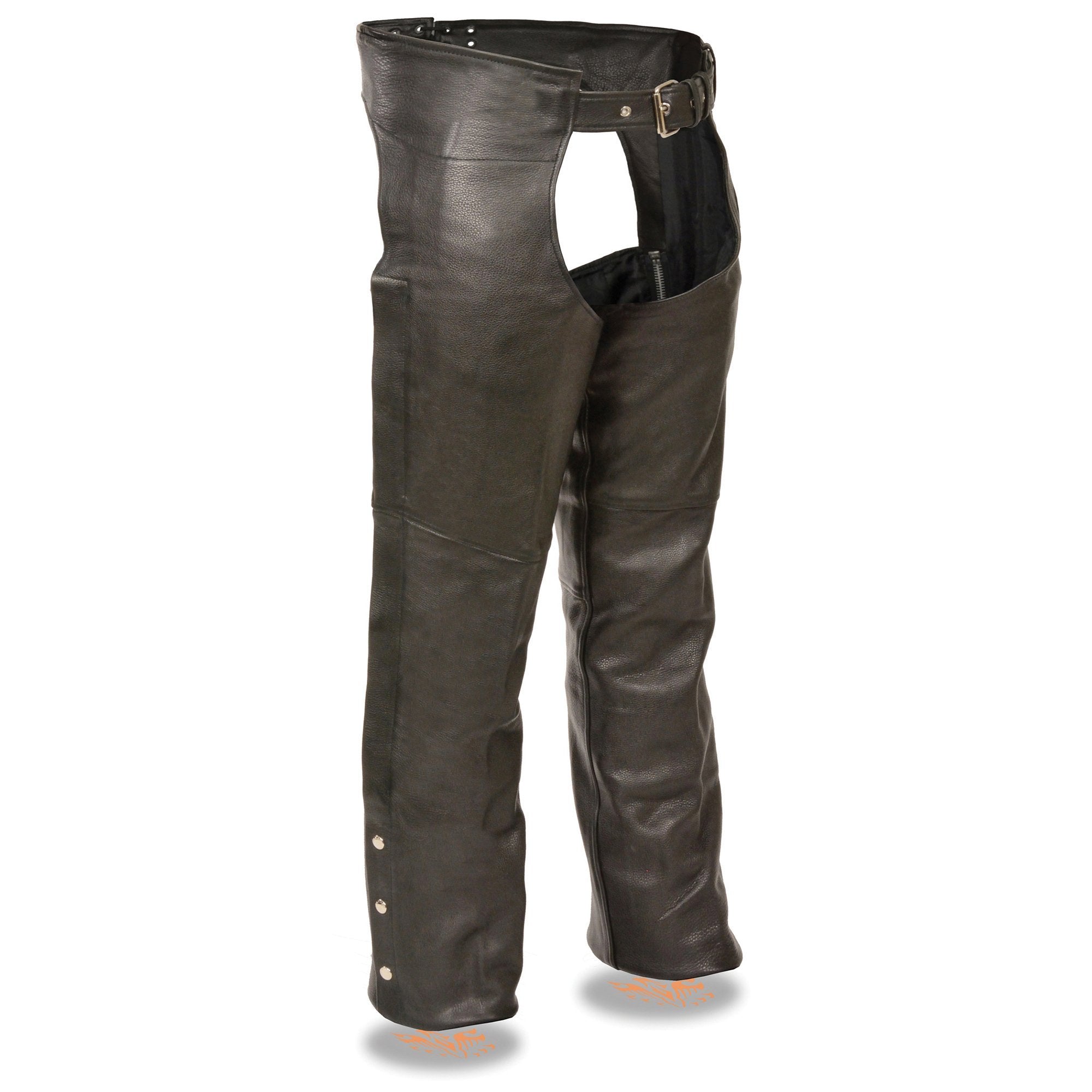 Milwaukee Leather Chaps for Men's Black Premium Leather Fully Lined ...