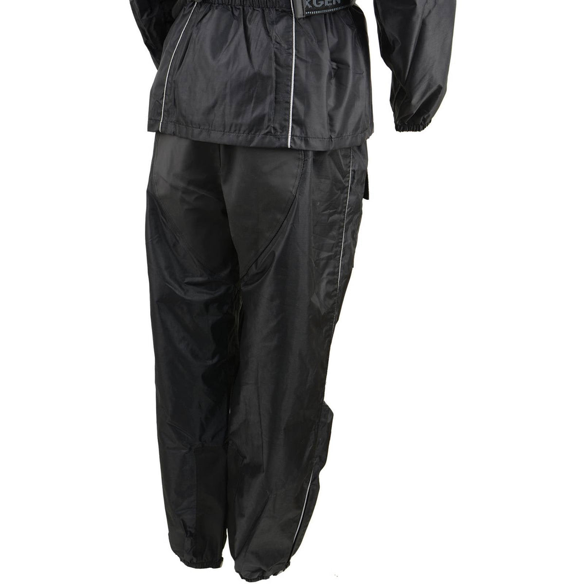 NexGen SH2215L Women's Lightweight Oxford Nylon Black Water Resistant Rain Suit