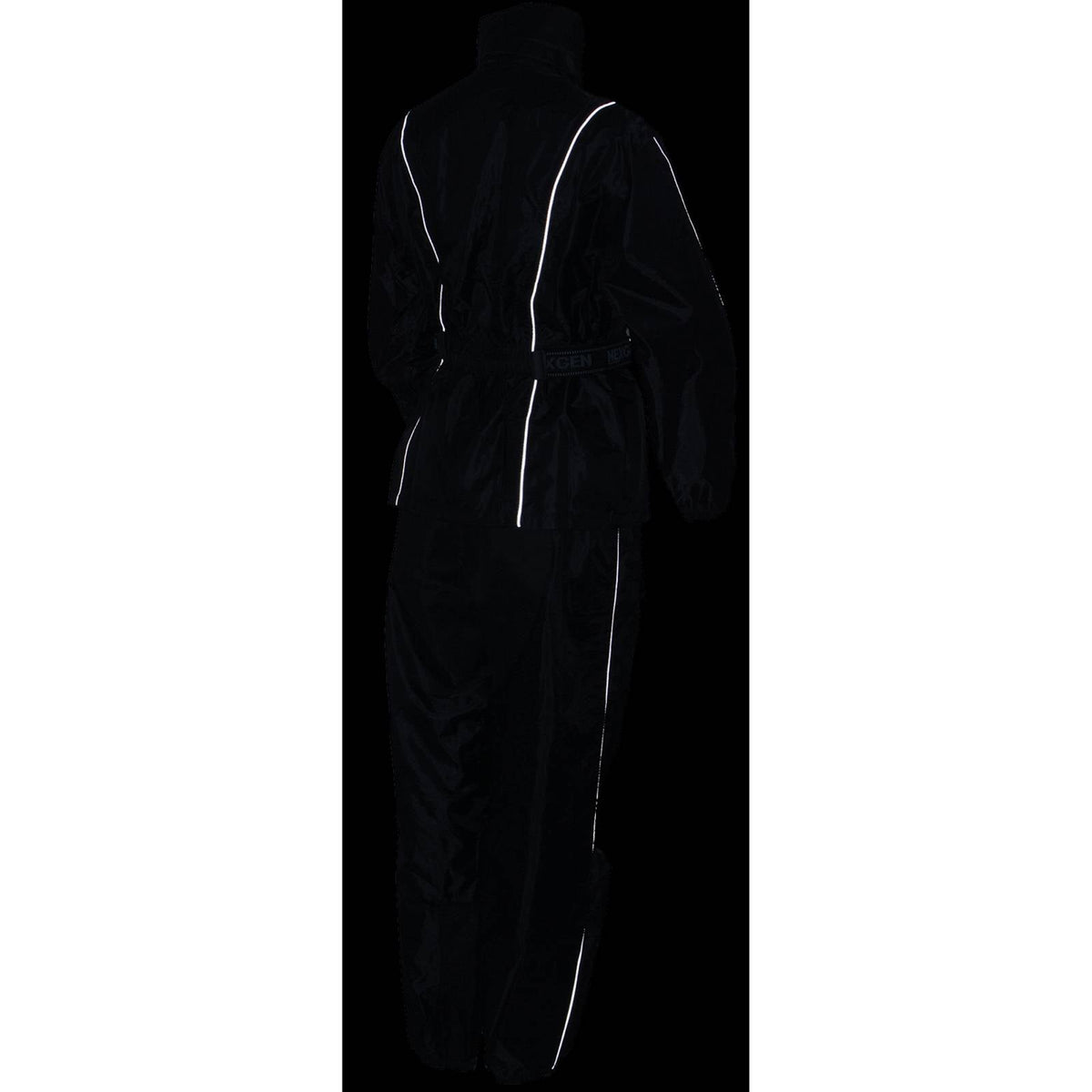 NexGen SH2215L Women's Lightweight Oxford Nylon Black Water Resistant Rain Suit