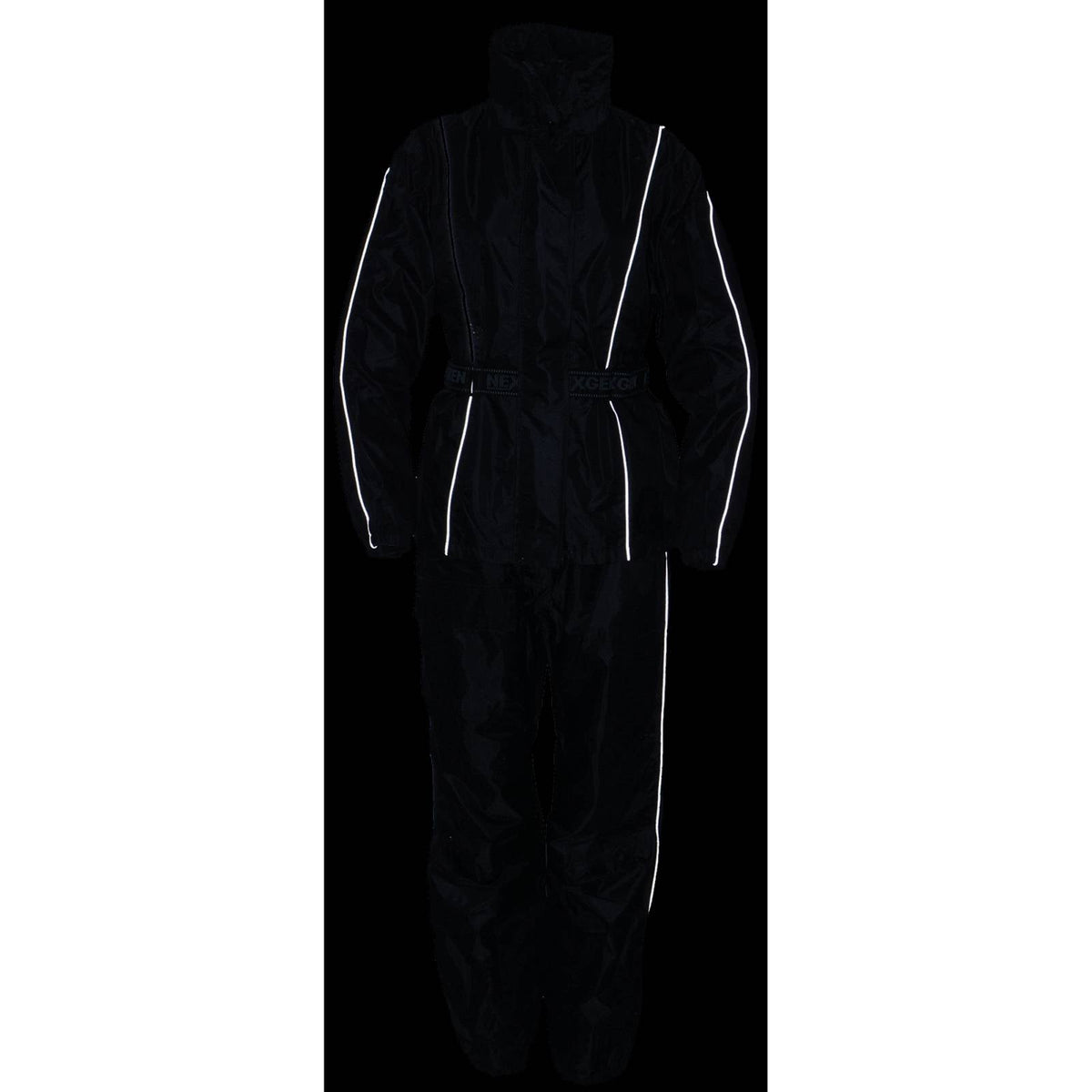NexGen SH2215L Women's Lightweight Oxford Nylon Black Water Resistant Rain Suit