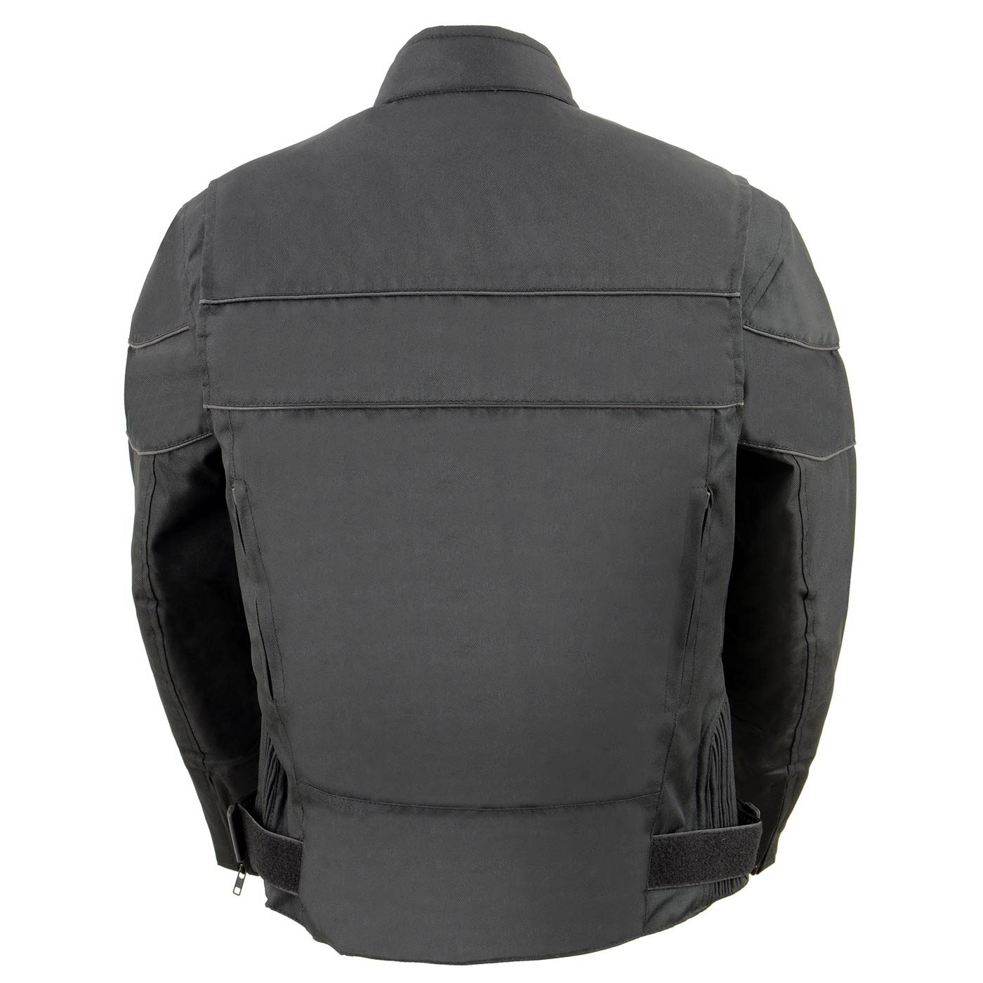 Milwaukee Leather SH2261 Women's Black Textile Lightweight Motorcycle Jacket with Reflective Piping