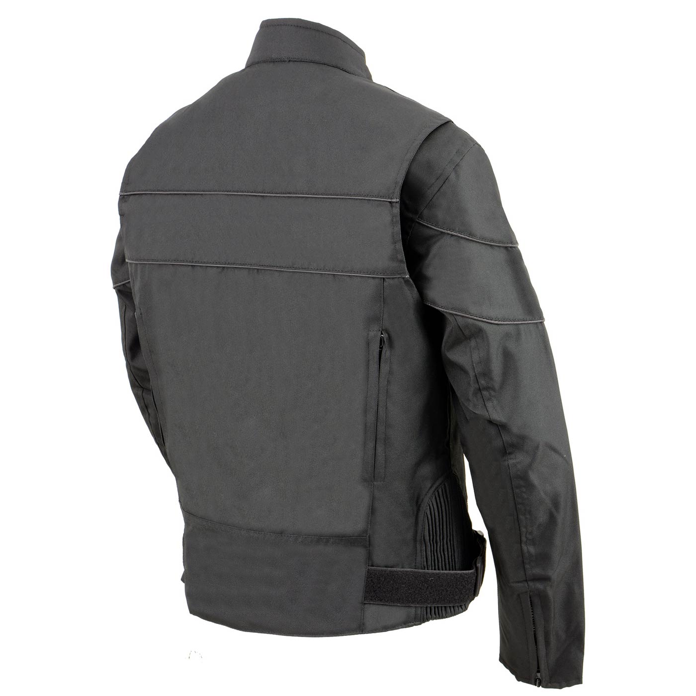 Milwaukee Leather SH2261 Women's Black Textile Lightweight Motorcycle Jacket with Reflective Piping