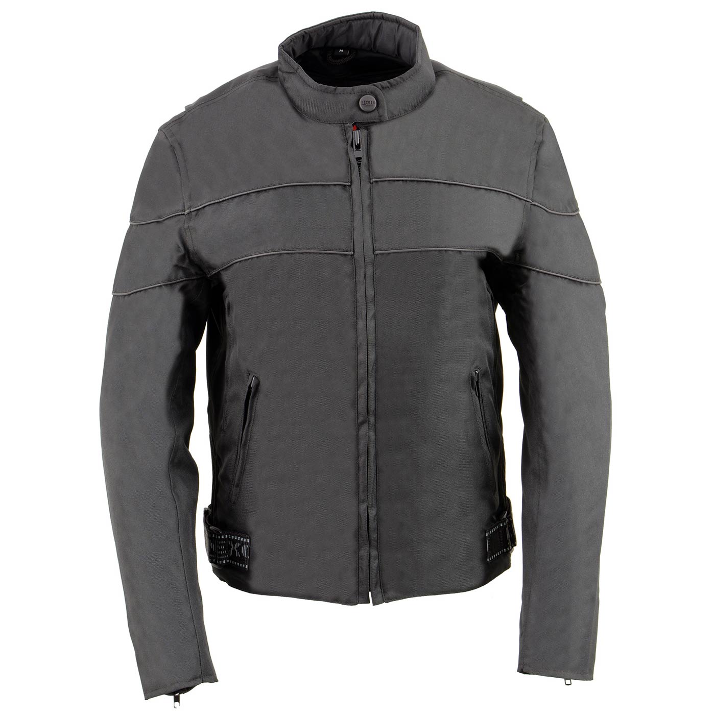 Milwaukee Leather SH2261 Women's Black Textile Lightweight Motorcycle Jacket with Reflective Piping