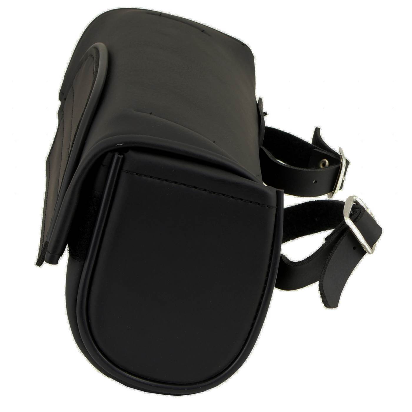Milwaukee Leather SH62101 Black Double Strap PVC Motorcycle Tool Bag